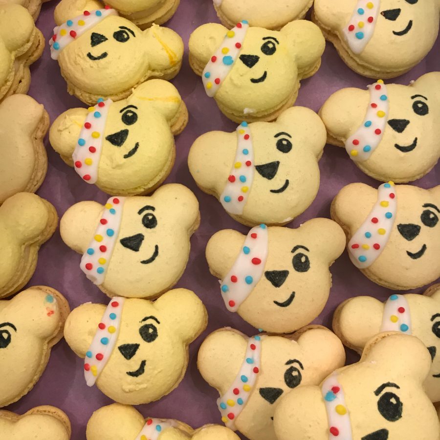Pudsey Bear – Charity Macarons